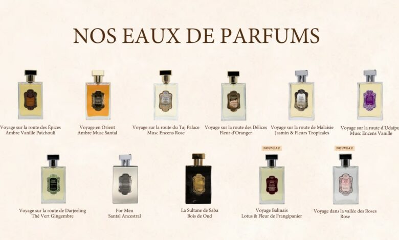 Présentation des onze eaux de parfum de La Sultane de Saba